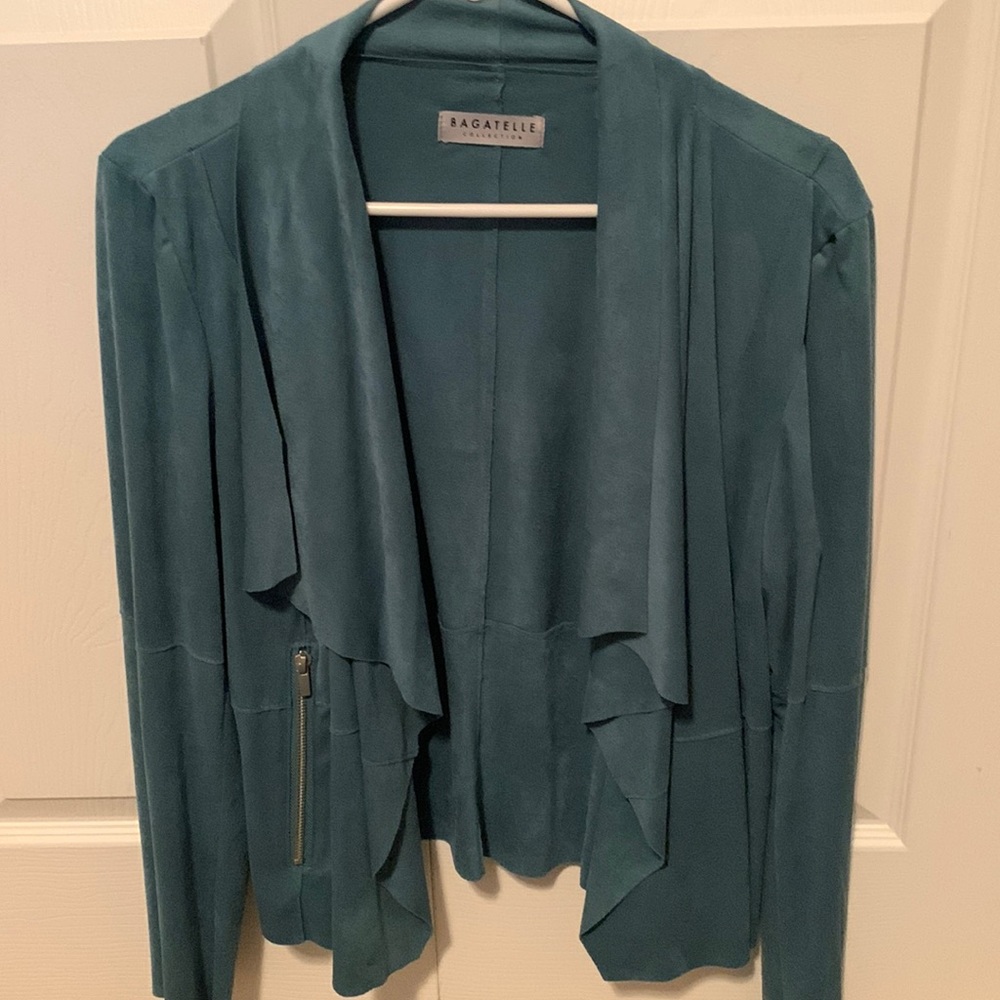 BRAND NEW bagatelle suede jacket sz Lg womens